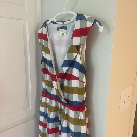 Anthropologie Maeve Cricket Club Multicolor Checkered Dress - Picture 11 of 13